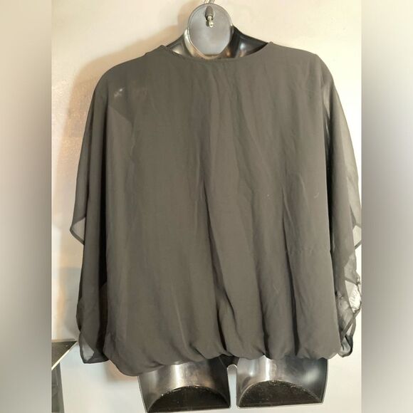 Cato black poncho blouse - Picture 7 of 9